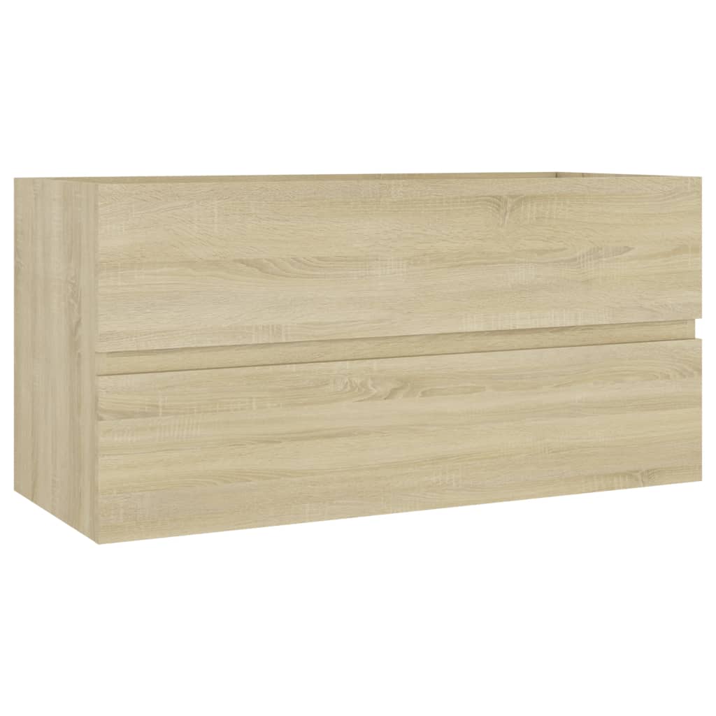 Sink Cabinet with Built-in Basin Sonoma Oak Engineered Wood - 90 x 38.5 x 45 cm