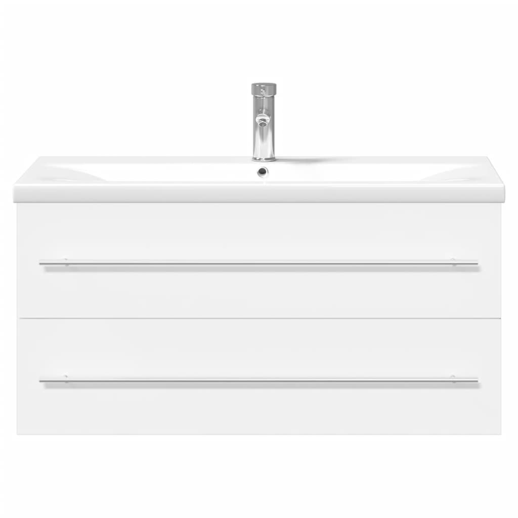 Bathroom Sink Cabinet with Basin White 100 x 38.5 x 48 cm