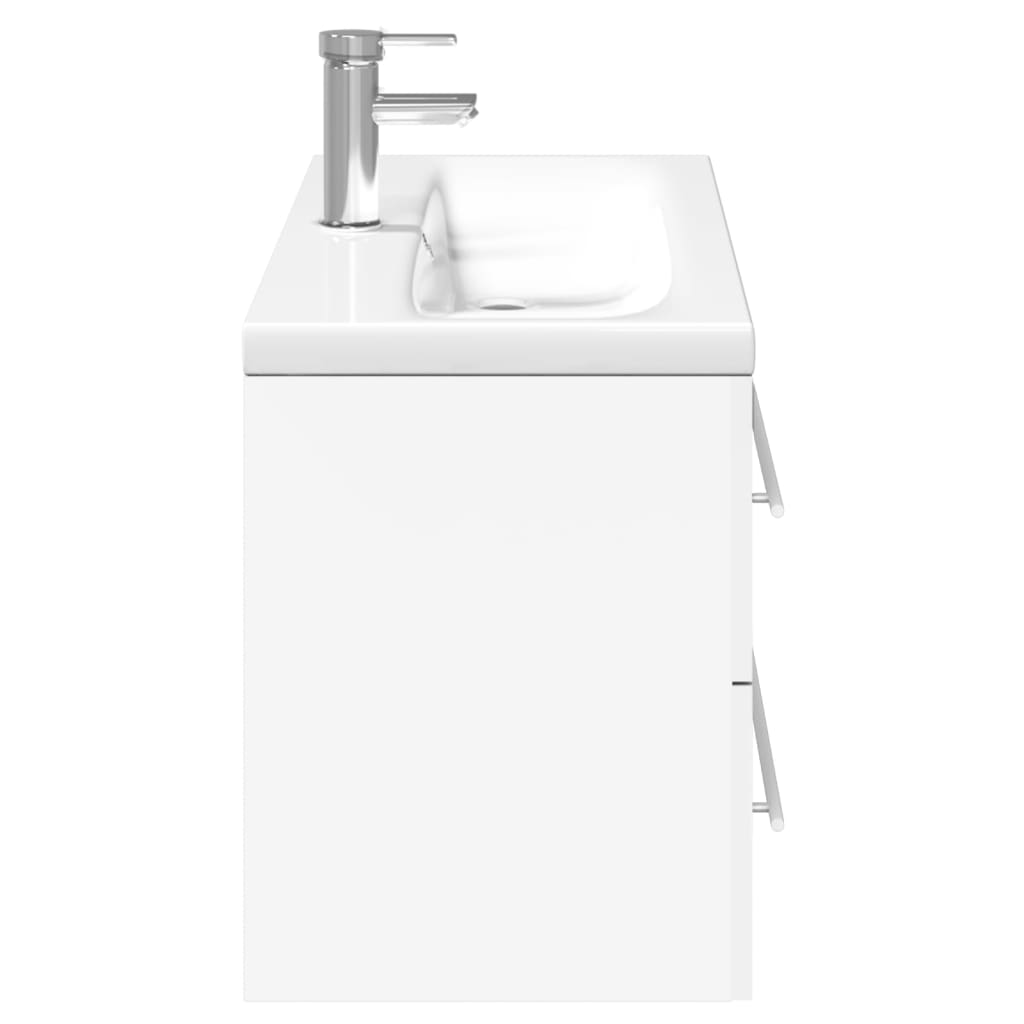 Bathroom Sink Cabinet with Basin White 100 x 38.5 x 48 cm